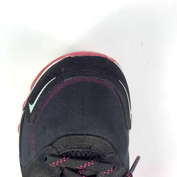 Sketchers Sketch-Air Running Shoes Womens Sz 7.5 Black Hot Pink Lace Up 11848 - Picture 11 of 16